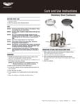 Vollrath Stainless Steel Care Instructions Vollrath Stainless Steel Care Instructions