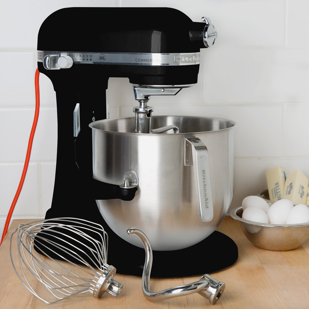 KitchenAid KSM8990OB Onyx Black NSF 8 qt. Bowl Lift Commercial Stand