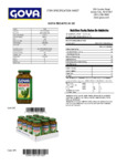 GOYA 24 oz. Recaito Cilantro Cooking Base Nutrition Information GOYA 24 oz. Recaito Cilantro Cooking Base Nutrition Information
