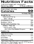 Carnival King / Narvon Cotton Candy Slushy Nutrition Carnival King / Narvon Cotton Candy Slushy Nutrition