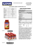 GOYA 24 OZ. Sofrito Tomato Cooking Base Nutrition Information GOYA 24 OZ. Sofrito Tomato Cooking Base Nutrition Information