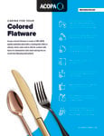 Acopa Flatware Care Instructions Acopa Flatware Care Instructions