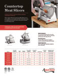 Avantco Meat Slicer Sell Sheet Avantco Meat Slicer Sell Sheet