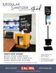 Cal-Mil Sanitizer Stand Flyer Cal-Mil Sanitizer Stand Flyer