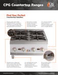 CPG Countertop Range Sell Sheet CPG Countertop Range Sell Sheet