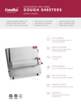 Estella Counter Top One Stage Dough Sheeters Sell Sheet Estella Counter Top One Stage Dough Sheeters Sell Sheet