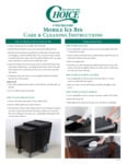 Choice 176ICBN125BK Mobile Ice Bin Cleaning & Care Instructions Choice 176ICBN125BK Mobile Ice Bin Cleaning & Care Instructions