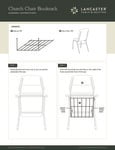 Church Chairs Instruction Sheets Church Chairs Instruction Sheets