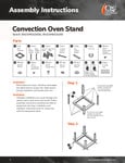 Convection Oven Stand_Instructions Sheet Convection Oven Stand_Instructions Sheet