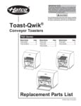 Hatco Toast-Qwik Replacement Parts List Hatco Toast-Qwik Replacement Parts List