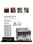Henny Penny OFE OFG 320 Series Open Fryer Operators Manual Henny Penny OFE OFG 320 Series Open Fryer Operators Manual