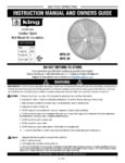 King Electric WFO Mount Oscillating Fan Manual King Electric WFO Mount Oscillating Fan Manual