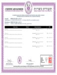 Kosher Certificate - TAJIN Kosher Certificate - TAJIN