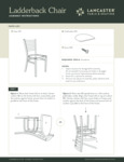 Ladderback Chair Vinyl Assembly Instruction Sheet Ladderback Chair Vinyl Assembly Instruction Sheet