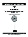 Tornado HI-FAN-20POF-5BA-1P Manual Tornado HI-FAN-20POF-5BA-1P Manual