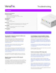 VersaTile_Troubleshooting Guide VersaTile_Troubleshooting Guide