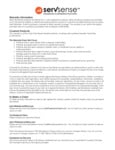 servsense warranty servsense warranty