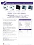 Advantage Series Hand Dryers Spec Sheet Advantage Series Hand Dryers Spec Sheet