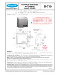 B-710 Spec Sheet B-710 Spec Sheet