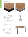 BFM Seating Longport Tabletops and 4-Leg BFM Seating Longport Tabletops and 4-Leg