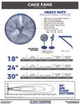 Cage Fan Spec Sheet Cage Fan Spec Sheet