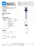 Cast Grid Outlet Plugs Spec Sheet Cast Grid Outlet Plugs Spec Sheet