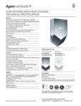 Dyson Airblade V ADA Compliant Hand Dryer Specsheet Dyson Airblade V ADA Compliant Hand Dryer Specsheet