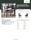 Lancaster Table & Seating 164CMLBVBKKD Specsheet Lancaster Table & Seating 164CMLBVBKKD Specsheet