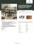 Lancaster Table & Seating 349D3048VXBK Specsheet Lancaster Table & Seating 349D3048VXBK Specsheet