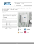 Lavex 158LAVADAWHDSS Specsheet Lavex 158LAVADAWHDSS Specsheet