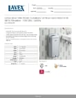 Lavex 158LAVVHDS Specsheet Lavex 158LAVVHDS Specsheet