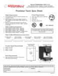 Nuova Simonelli ProntoBar Touch Specsheet Nuova Simonelli ProntoBar Touch Specsheet