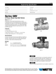 Specification Sheet - GBV Specification Sheet - GBV