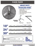SS Cage Fan Spec Sheet SS Cage Fan Spec Sheet