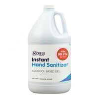 Noble 1 Gallon Ready-to-Use Alcohol Based Gel Instant Hand Sanitizer with Pump - 4/Case