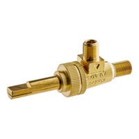 Manual Gas Valve, 1/8" NPT Gas In x 3/8"-27 Gas Out