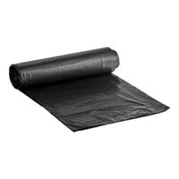 Lavex Li'l Herc 55-60 Gallon 1.2 Mil 38 inch x 58 inch Low-Density Medium-Duty Black Trash Bag / Can Liner - 100/Case