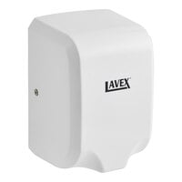 Lavex White Stainless Steel Automatic Hand Dryer - 110/120V, 1,350W