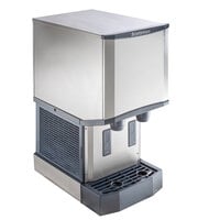 Scotsman HID312AX-1A Meridian® Air-Cooled Countertop Nugget Ice Machine and Water Dispenser with Hands-Free Dispensing - 12 lb. Bin Capacity