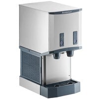 Scotsman HID312ABX-1A Meridian® Air-Cooled Countertop Nugget Ice Machine and Water Dispenser with Push Button Dispensing - 12 lb. Bin Capacity