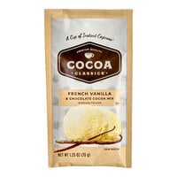 Cocoa Classics French Vanilla and Chocolate Cocoa Mix Packet 1.25 oz. - 36/Case