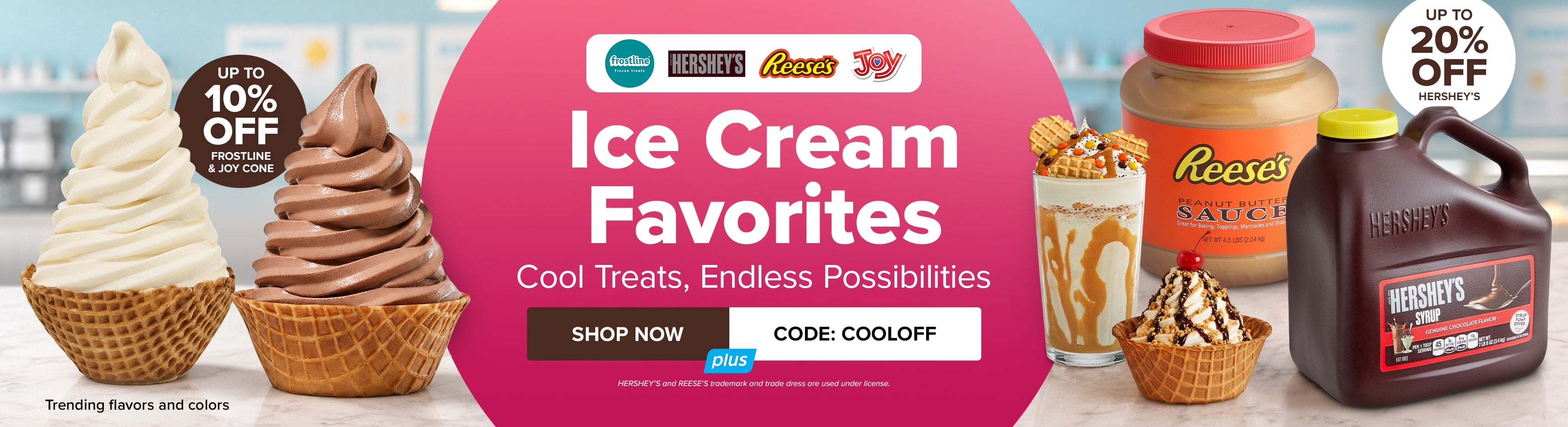 Save Up to 20% This Week on Frostline, Hershey's, Reese's, & JOY Ice Cream Favorites; Use Code: COOLOFF