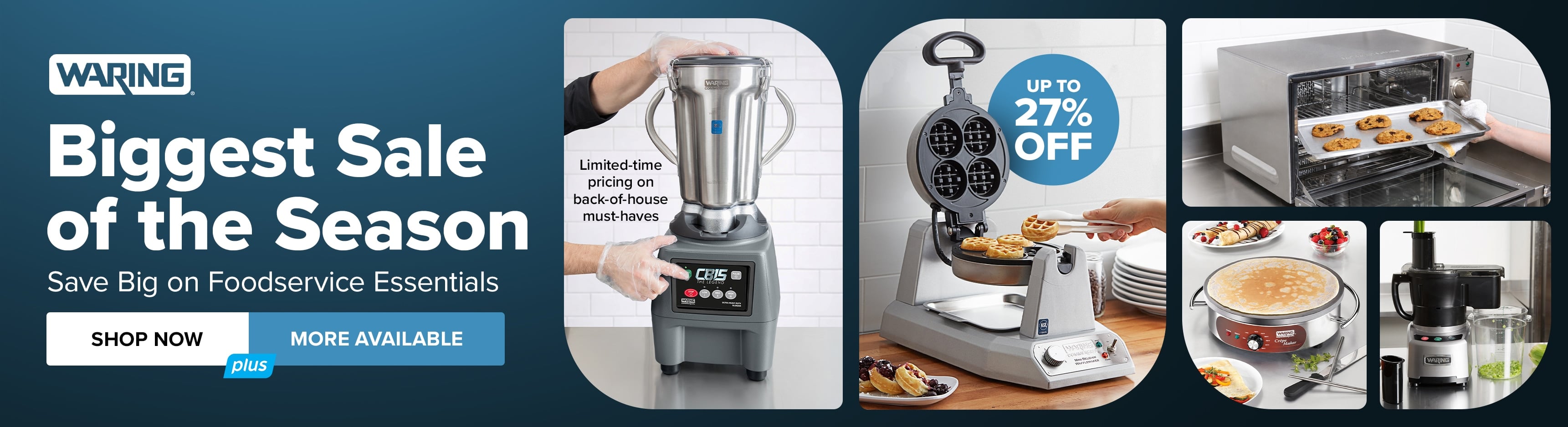 Up to 27% Off Warings Biggest Sale of the Season - Save Big on Foodservice Essentials