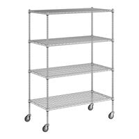 Regency 24 inch x 48 inch x 70 inch NSF Chrome 4-Shelf Kit