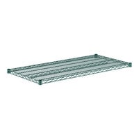 Regency 24 inch x 48 inch NSF Green Epoxy Wire Shelf