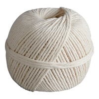 Choice 100% Cotton #24 Butcher Sausage Twine 1/2 lb. Ball