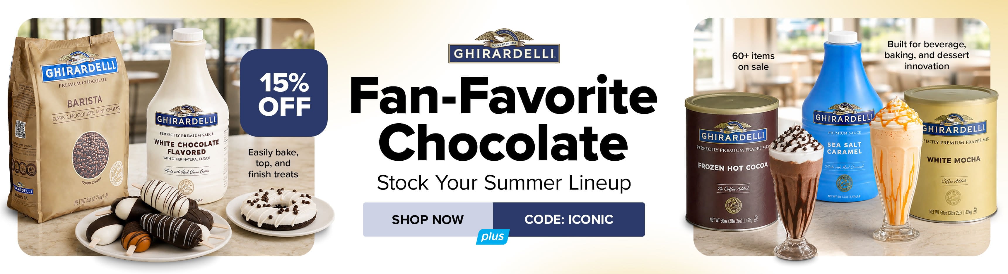 Fan-Favorite Chocolate - Stock Your Summer Lineup. Shop Now. Use Code: ICONIC and Save 15%
