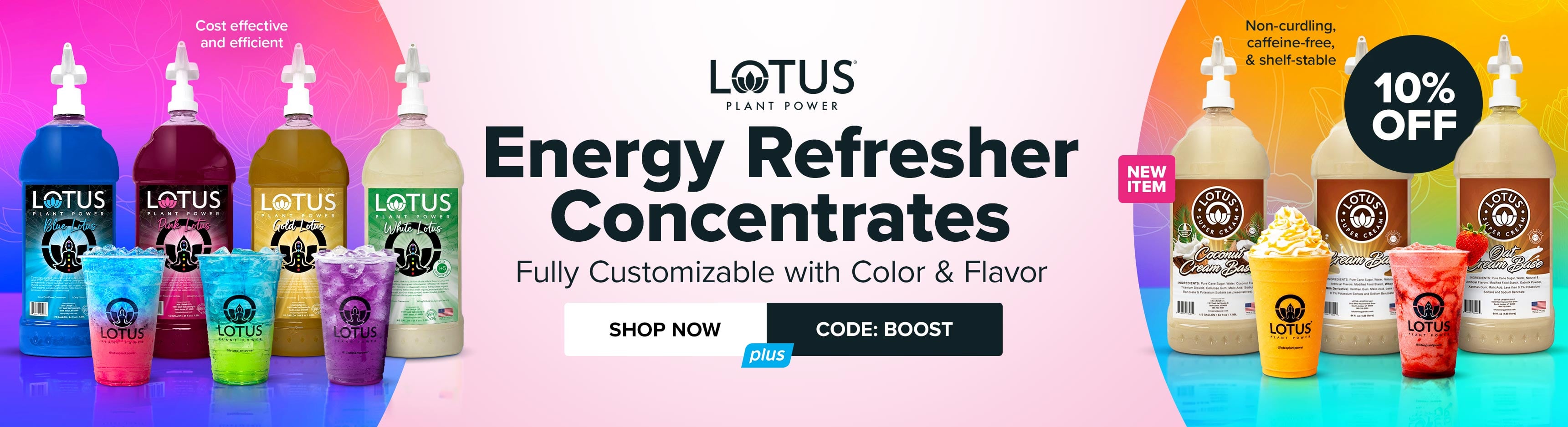 Save 10% on Energy Refresher Concentrates from Lotus Lifestyle - Use Code: BOOST