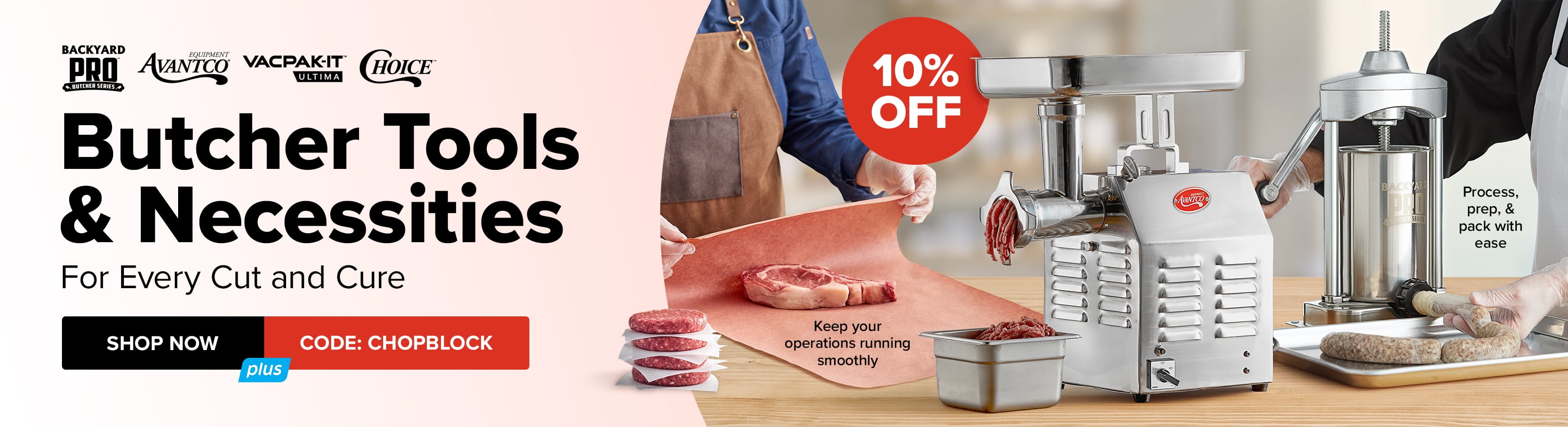 10% Off Butcher Tools & Necessities